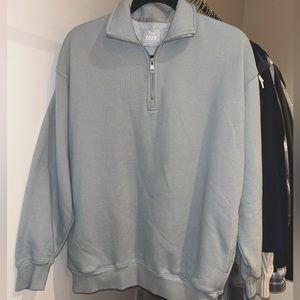 TNA 1/4 zip in wolf grey
